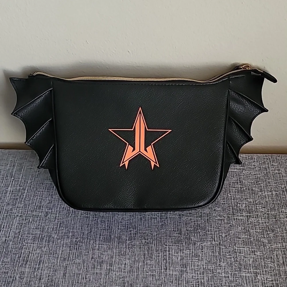 Jeffree Star Bat Wing Cosmetics Bag Case Black Red Limited Edition